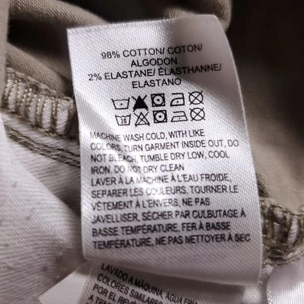 Lucky Brand 121 Slim Straight Pants Men 30x30 Tan‎ Stretch Chino Casual Workwear